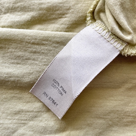 J. Jill Pima Cotton Featherweight Front Tie Wrap Crop Top in Light Green size XS - Picture 4 of 5